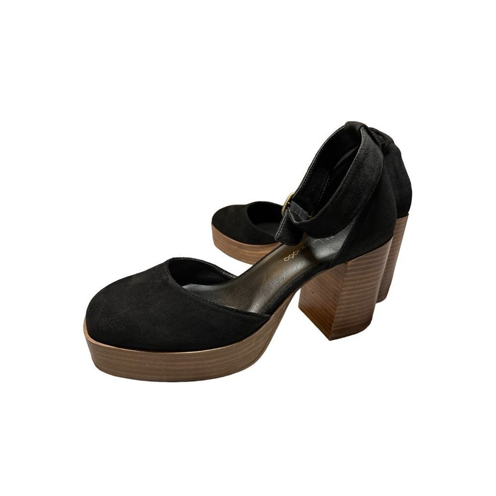 House of Harlow 1960 Black Platform Sandals